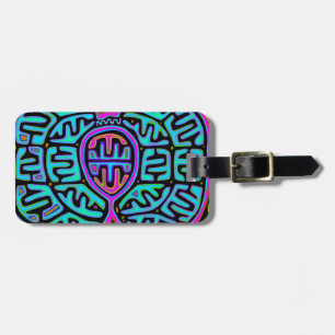 Kuna Indian Schmetterling Gepäckanhänger