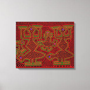 Kuna Indian Shaman Spirits Leinwanddruck