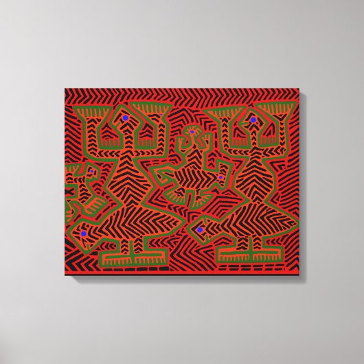 Kuna Indian Shaman Spirits Leinwanddruck (Vorderseite)