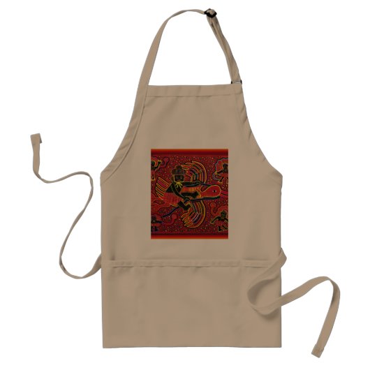 Kuna Indian Stork Bringbaby Design Schürze (Vorne)