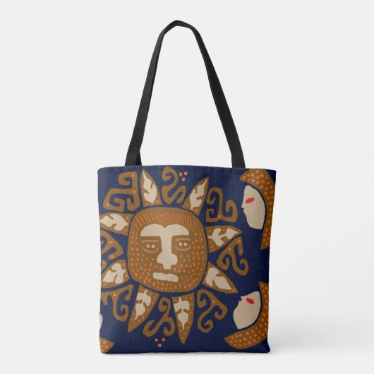 Kuna Indian Sun Gods Tasche (Rückseite)