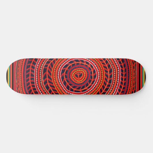 Kuna Indian Sun Universe Skateboard - Del Sol (Horizontal)