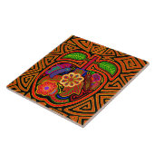 Kuna Indian Sweet Apple Mola Tile Fliese (Seite)