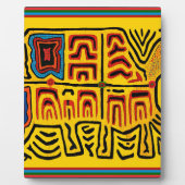 Kuna Indian Tribal Walking Turtle Fotoplatte (Vorderseite)