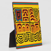 Kuna Indian Tribal Walking Turtle Fotoplatte (Seite)