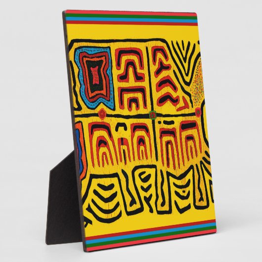 Kuna Indian Tribal Walking Turtle Fotoplatte (Seite)