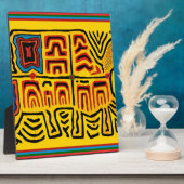 Kuna Indian Tribal Walking Turtle Fotoplatte (Seite)