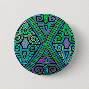 Kuna-Indianer-Diamant-Mola Button