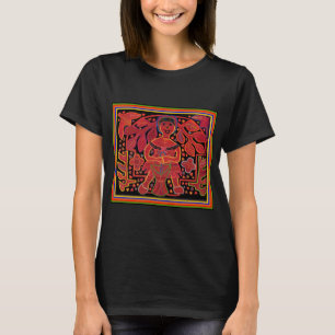 Kuna-Indianer in Kochhütte - Stammeskultur T-Shirt