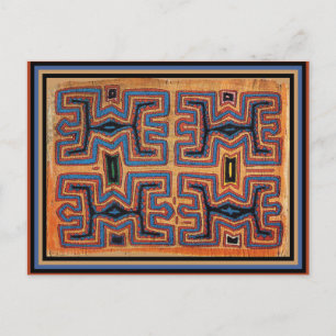 Kuna-Indianer-Kanugeister Postkarte