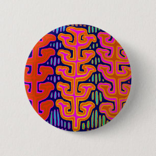 Kuna-Indianerbäume Button