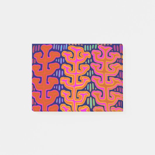 Kuna-Indianerbäume Post-it Klebezettel (Vorderseite)