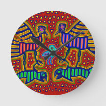 Kuna Indianervögel mit Fisch