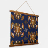 Kuna Indianische Sonnengötter Wandteppich Mit Holzrahmen (Gewinkelt)