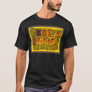 Kuna Indianischer Stammesgehender Schildkröte T-Shirt