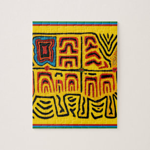 Kuna Indianischer Stammeslaufschildkröte Puzzle