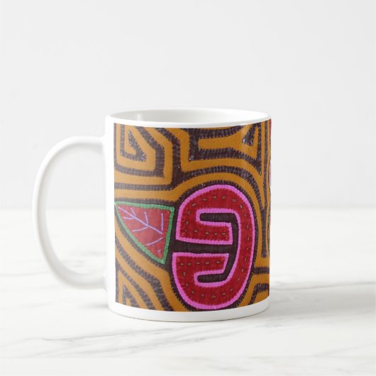 Kuna Mola-Granatapfel Kaffeetasse (Links)