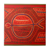 Kuna Mola Stingray Fliese (Vorderseite)