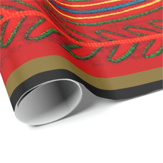 Kuna Mola Stingray Geschenkpapier (Rolleneckpunkt)