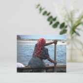 Kuna paddling ulu, East Lemmons, Kuna Yala Postkarte (Stehend Vorderseite)