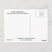 Kuna paddling ulu, East Lemmons, Kuna Yala Postkarte (Rückseite)