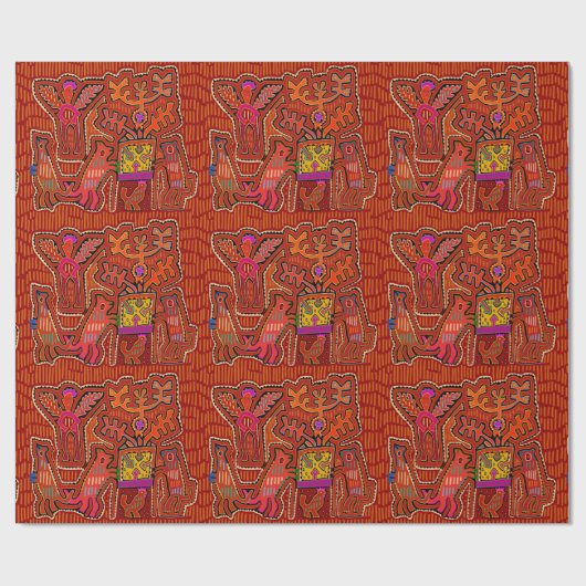 Kuna Shaman Peyote Ritual - SCOTUS beschneidet mei Geschenkpapier (Flach)