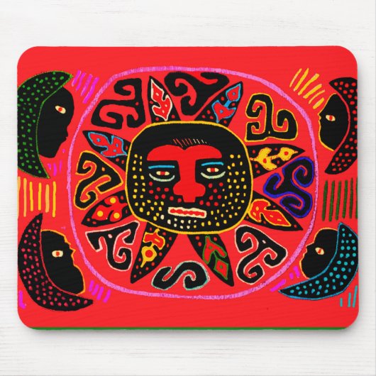 Kuna Tribal Del Sol Mousepad (Vorne)