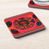 Kuna Tribal Del Sol Untersetzer (Linke Seite)