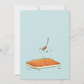 Kunafa aus dem Weltraum Funny Meme Einladung (Rückseite)