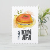 Kunafa Knafeh Arabische Süßigkeiten ك ن ا ف ة ن ا Einladung (Stehend Vorderseite)