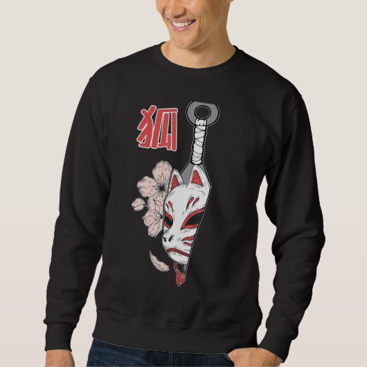 Kunai Kitsune Mask Sweatshirt (Vorderseite)