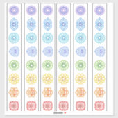 Kundalini Chakra Line Aufkleber (Blatt)