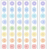 Kundalini Chakra Line Aufkleber (Vorderseite)