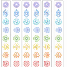 Kundalini Chakra Line Aufkleber