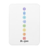 Kundalini Chakras Be Open Magnet (Vertikal)