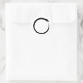 Kundalini ouroboros runder aufkleber (Tasche)