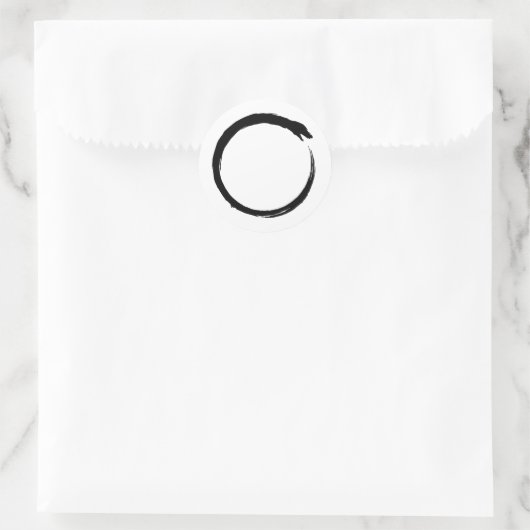 Kundalini ouroboros runder aufkleber (Tasche)