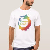 Kundalini Revolution Rainbow Dragon Mens T-Shirt (Vorderseite)