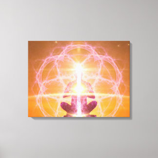 Kundalini und die Chakras - Yoga Awakening Leinwanddruck