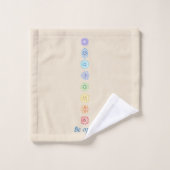 Kundalini Yoga Chakras Open Badhandtuch Set (Waschlappen)