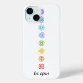 Kundalini Yoga Chakras Open Case-Mate iPhone Hülle (Rückseite)