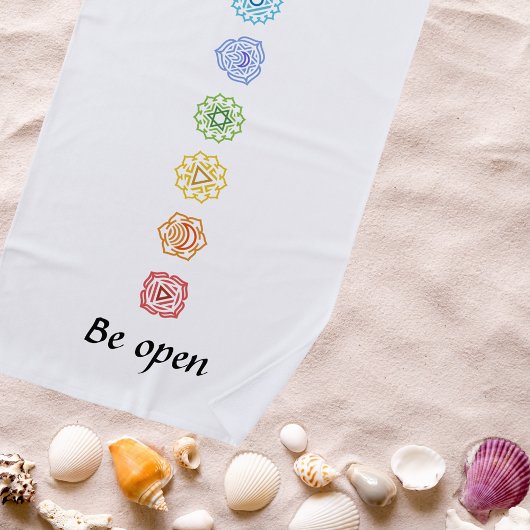 Kundalini Yoga Chakras Open Strandtuch