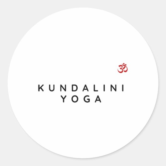 Kundalini-Yoga-Lehrer Kundalini-Yoga-Anfänger Runder Aufkleber (Vorderseite)