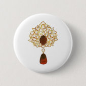 Kundan und Ruby Brooch Button (Vorderseite)