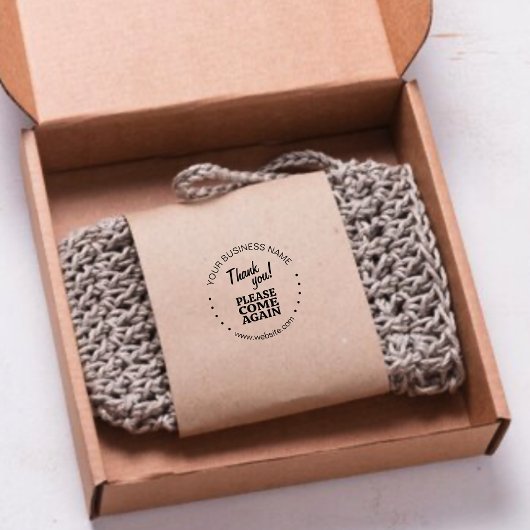 Kunde "BITTE KOMMEN WIEDER" Unternehmen Vielen Dan Permastempel