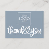 Kunde dankt dem Paket QR Code Coupon einfügen Visitenkarte (Rückseite)