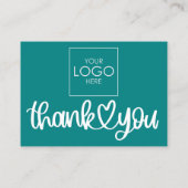 Kunde dankt dem Paket QR Code Coupon einfügen Visitenkarte (Rückseite)