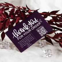 Kunde dankt dem Paket QR Code Coupon einfügen