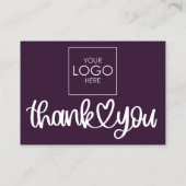 Kunde dankt dem Paket QR Code Coupon einfügen Visitenkarte (Rückseite)