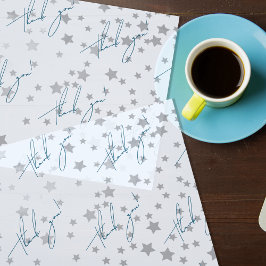 Kunde dankt Stars Tissue Paper Seidenpapier